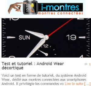 tutoriel Android Wear