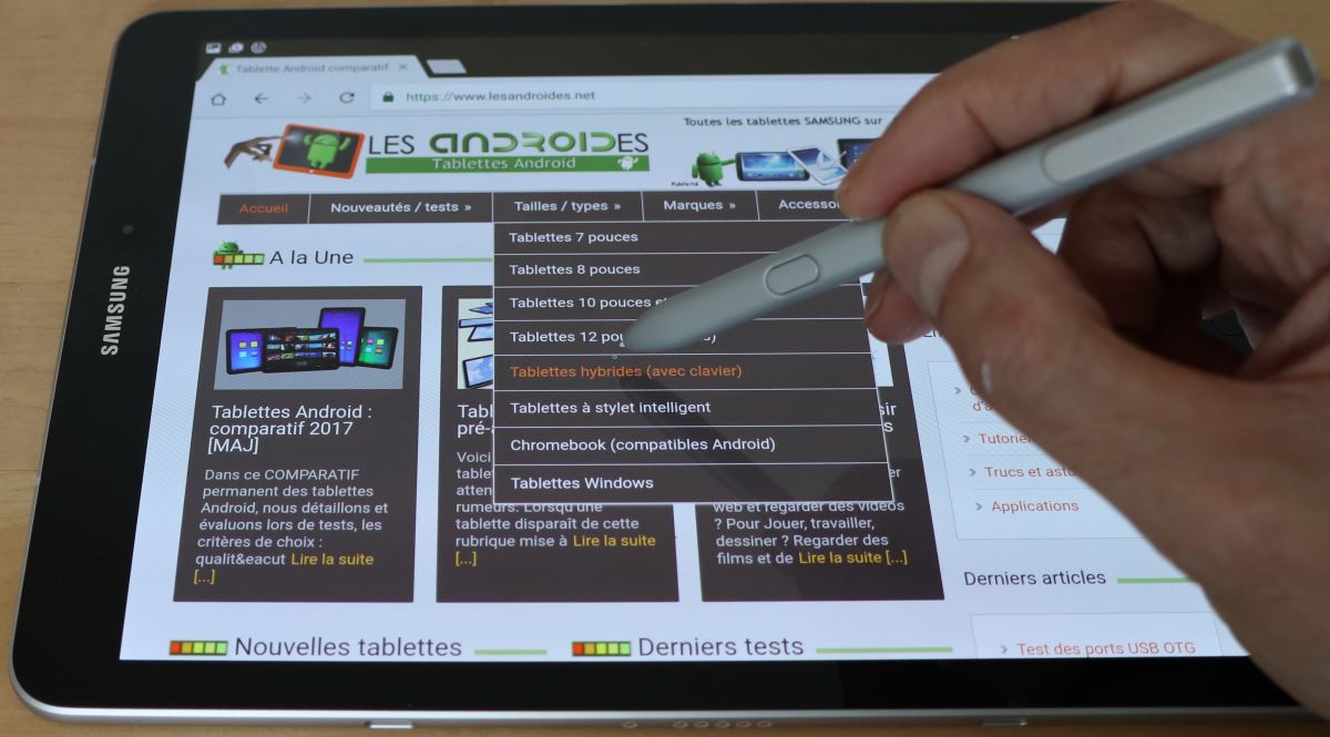 Galaxy Tab S3 avec stylet