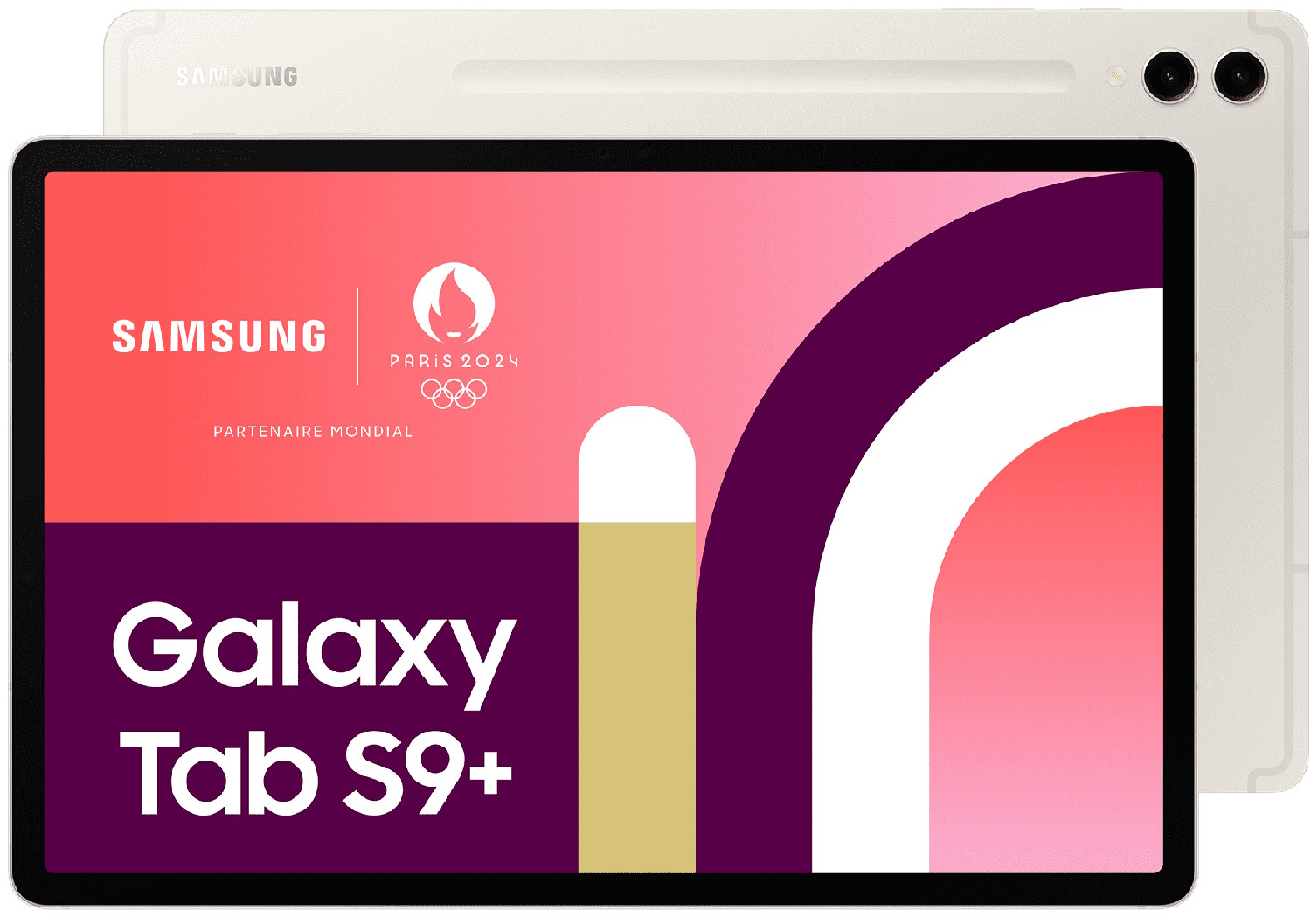 Samsung Galaxy Tab S9+ (face et dos)